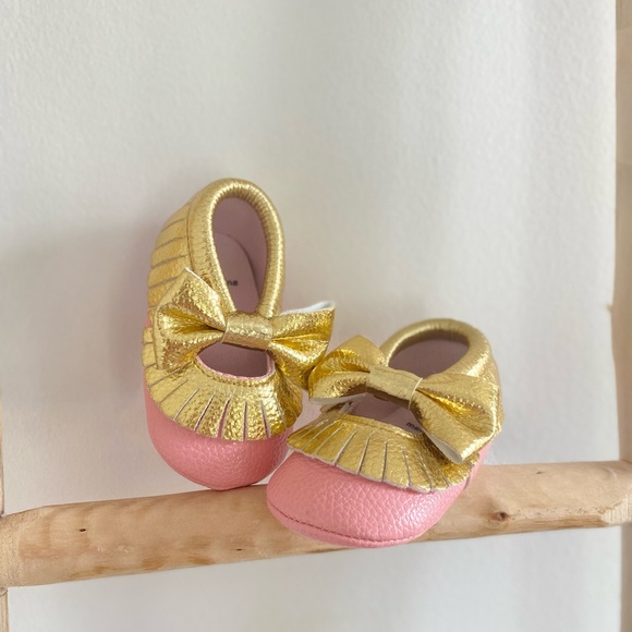 Infant Toddler Baby Soft Sole Tassel Bowknot Moccasins Crib Shoes - New! - Picture 3 of 5